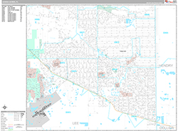 Lehigh Acres Wall Map Premium Style 2026
